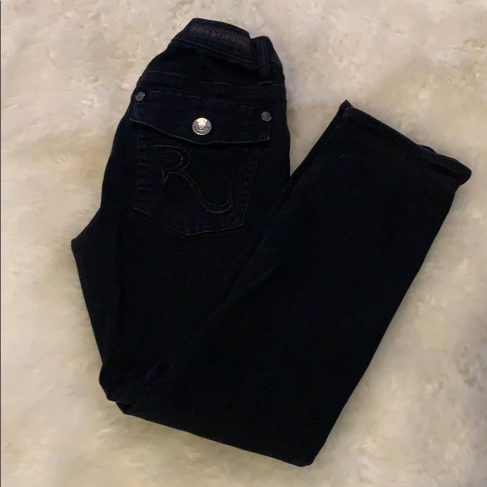 Rock & Republic Kendall jeans. Black. Size 6
